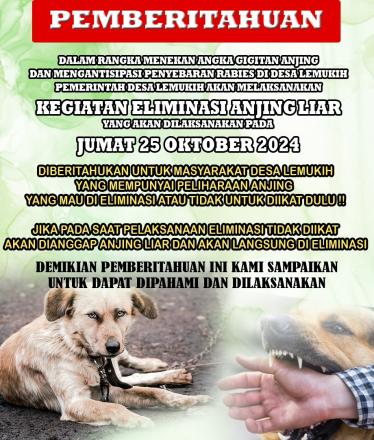 ELIMINASI ANJING LIAR 